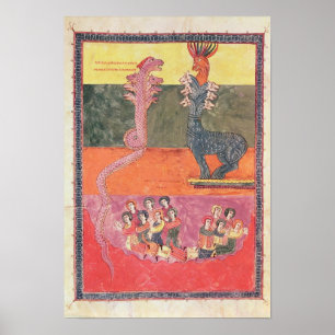 The Dragons, from the Girona Beatus Poster