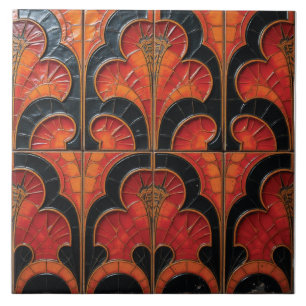 The Dragon's Hearth Ceramic Tile
