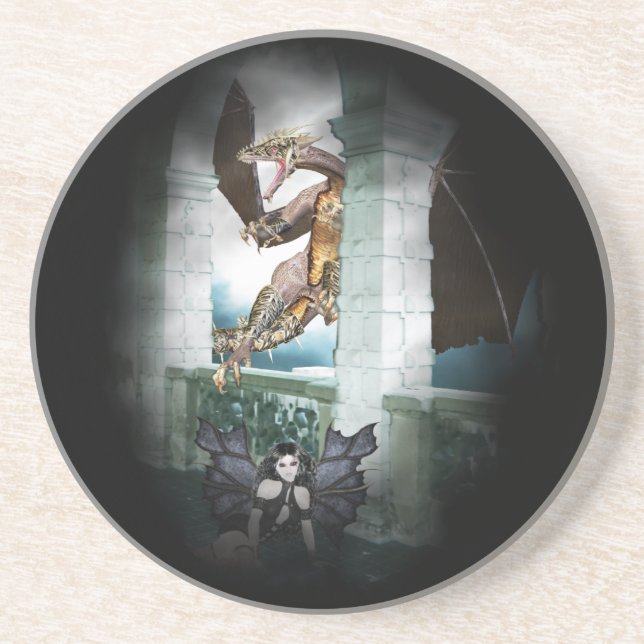 The Dragon's Lair Vignette Coaster (Front)