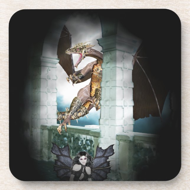 The Dragon's Lair Vignette Coaster (Front)