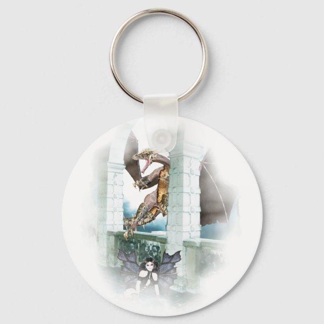 The Dragon's Lair Vignette Key Ring (Front)