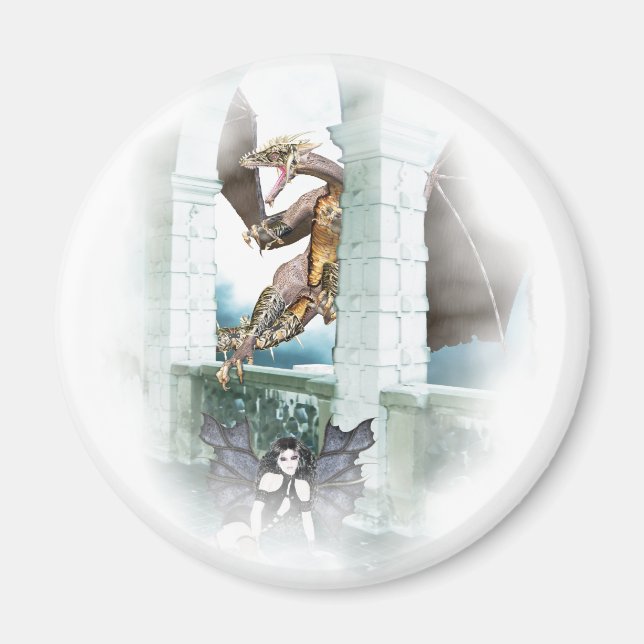 The Dragon's Lair Vignette Magnet (Front)