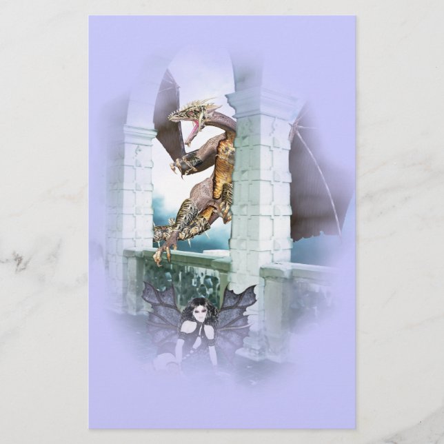 The Dragon's Lair Vignette Stationery (Front)