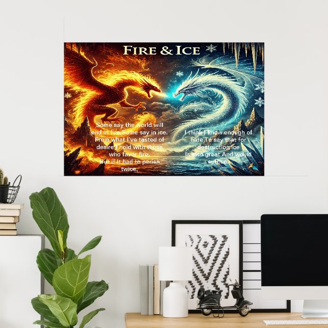 The Dragons of Fire and Ice Poster (Home Office)
