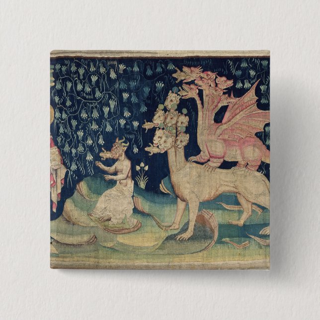 The Dragons Vomiting Frogs 15 Cm Square Badge (Front)