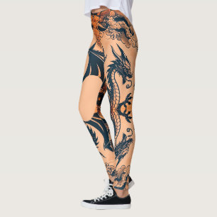 The Dragons War Orange Skies Leggings