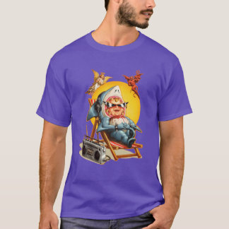 the DRAIN BAND RETRO VINTAGE SHARK BABY MASCOT fri T-Shirt