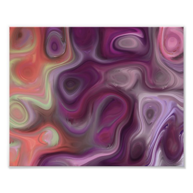 The Drain, purple Photo Print (Front)