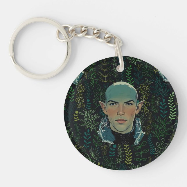 The Dreaded Wolf Blushes Keychain (Front)