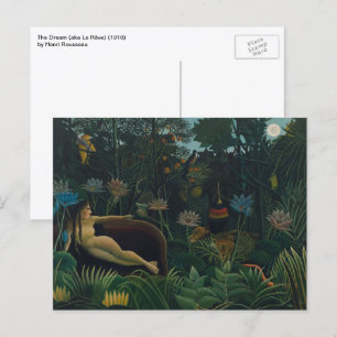 The Dream by Henri Rousseau, Vintage Impressionism Postcard