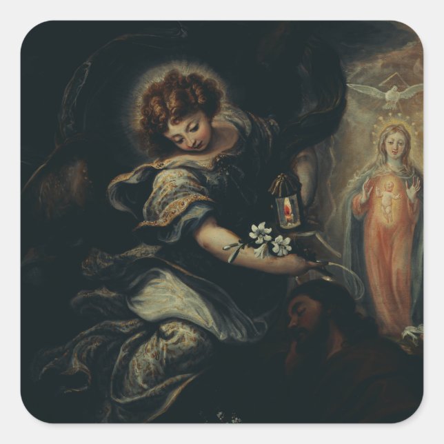 The Dream of Saint Joseph Square Sticker (Front)
