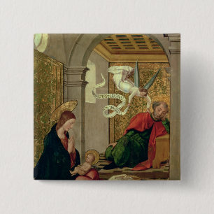 The Dream of St. Joseph, c.1535 15 Cm Square Badge