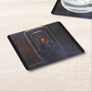 The Dream Stalker Painting by Alfred Fox Square Paper Coaster