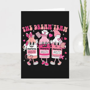 The Dream Team Retro Groovy Nurse Medical Nursing Card