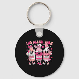 The Dream Team Retro Groovy Nurse Medical Nursing Key Ring
