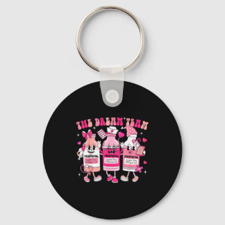 The Dream Team Retro Groovy Nurse Medical Nursing  Key Ring