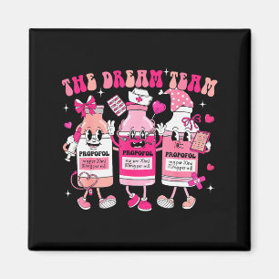 The Dream Team Retro Groovy Nurse Medical Nursing Magnet