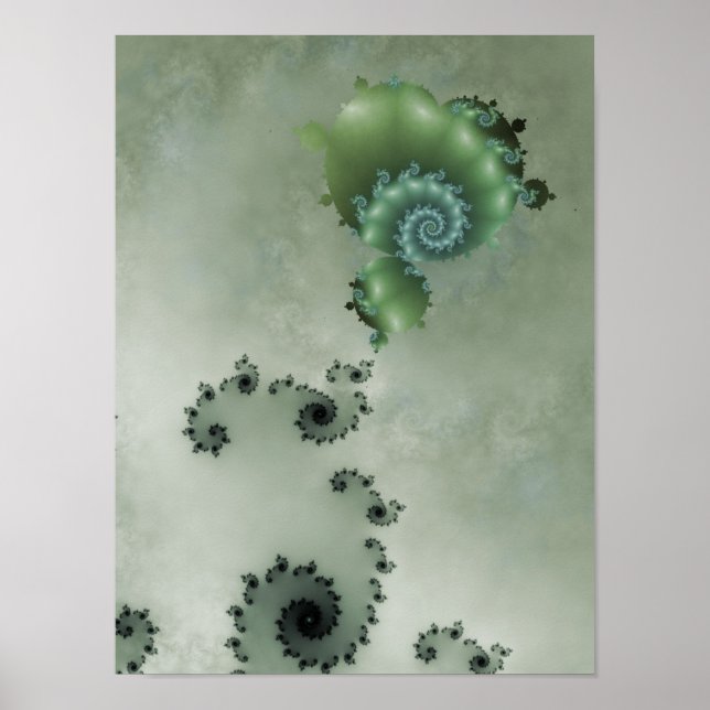 The Dreamer Abstract Fractal Poster (Front)