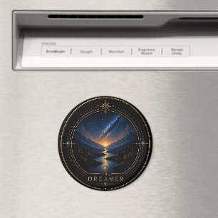 The Dreamer Pisces Archetype Circle Magnet