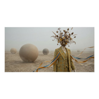 The Dreamer’s Path Across the Dry Riverbed Poster