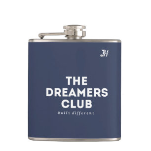 The Dreamers Club: Sleek Cyberpunk Metal Flask