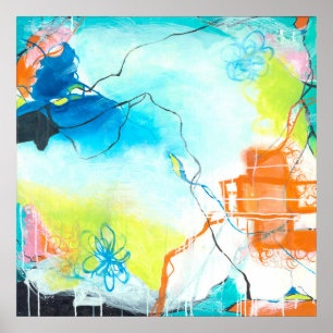 The Dreaming - Square Abstract expressionism Art Poster