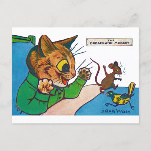 The Dreamland Mascot, Louis Wain Postcard