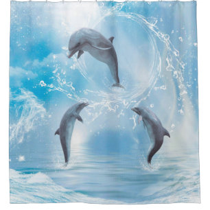 The Dreams Of Dolphins Shower Curtain