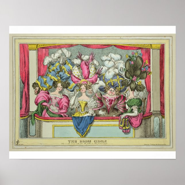 The Dress Circle, published by Thomas McLean, Lond Poster (Front)