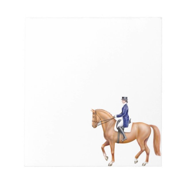 The Dressage Horse Equestrian Notepad (Front)