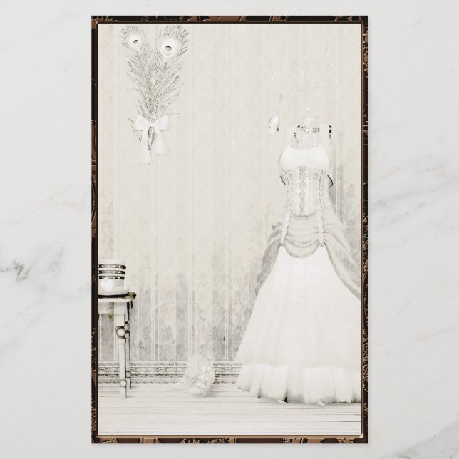 The Dressing Room Steampunk Gothic Stationery (Front)
