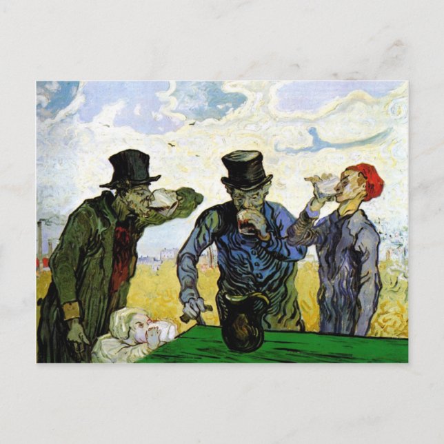 The Drinkers by Vincent van Gogh 1890 Postcard (Front)
