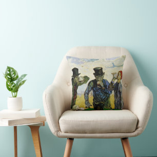 The Drinkers by Vincent van Gogh Cushion