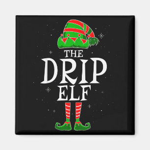 The Drip Elf Group Matching Family Christmas Swag Magnet