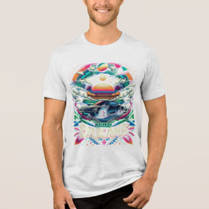 The "Driven by Dreams" T-shirt features an inspiri Tri-Blend Shirt