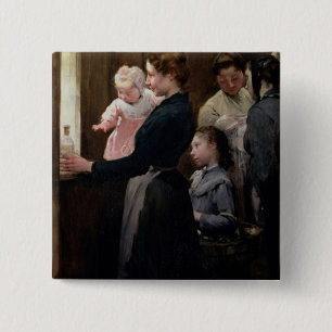 The Drop of Milk in Belleville: Doctor Variot's 15 Cm Square Badge