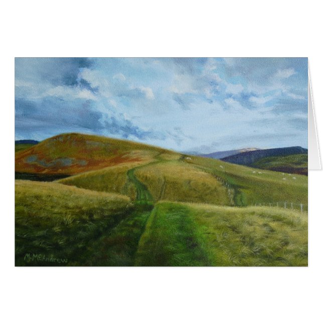 "The Drovers Road" oil Northumberland (Front Horizontal)