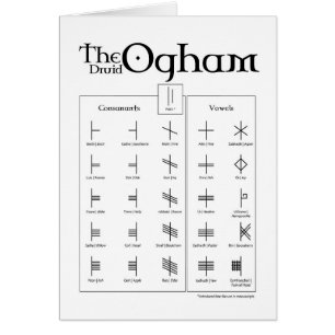 The Druid Ogham Card