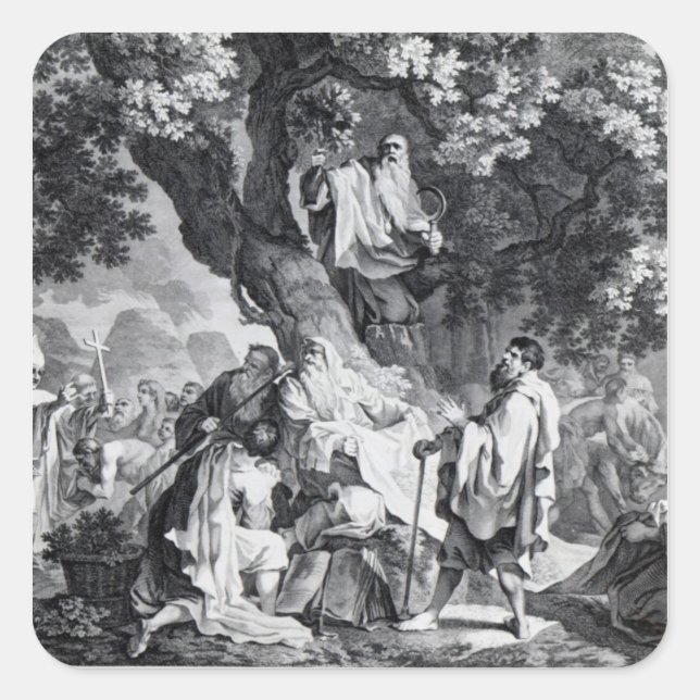 The Druids, or the Conversion of the Britons Square Sticker (Front)