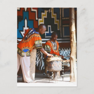 The Drum Beats Of Africa Postcard