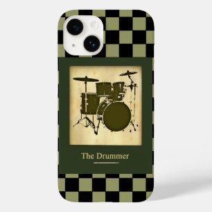 the drummer ~ chess pattern Case-Mate iPhone 14 case