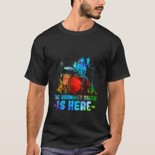 The Drummer Queen Is Here Colourful Multicolor Dru T-Shirt