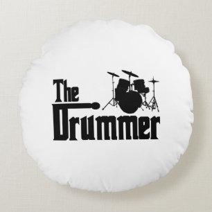 The Drummer Round Cushion