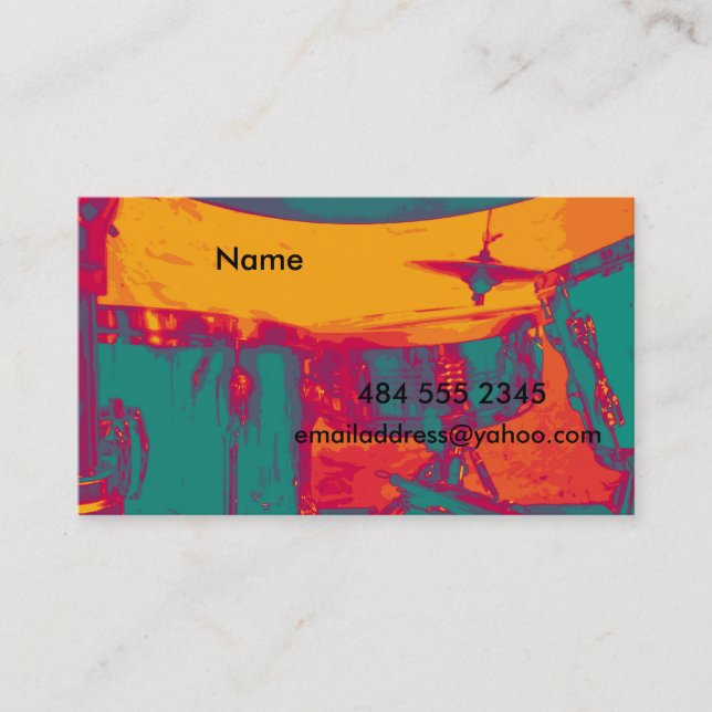 The Drummer's Card (Front)