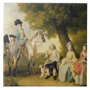 The Drummond Family, c.1769 (oil on canvas) Ceramic Tile