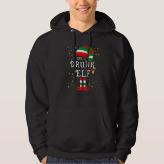 The Drunk Elf Christmas Family Matching Group Elf Hoodie