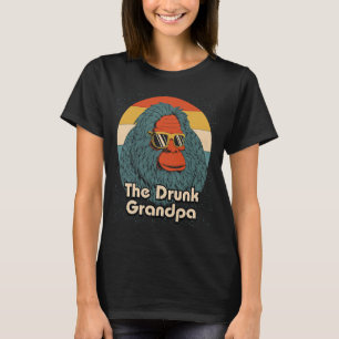 The Drunk Grandpa Beer  Drinking Drinker Alcoholic T-Shirt