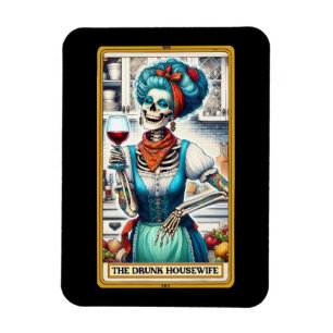 The Drunk Housewife Tarot Card Magnet