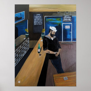 The Drunken Sailor Painting by Alfred Fox Poster