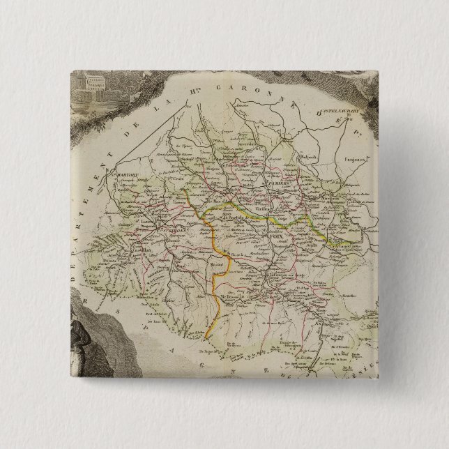 The dryness 15 cm square badge (Front)